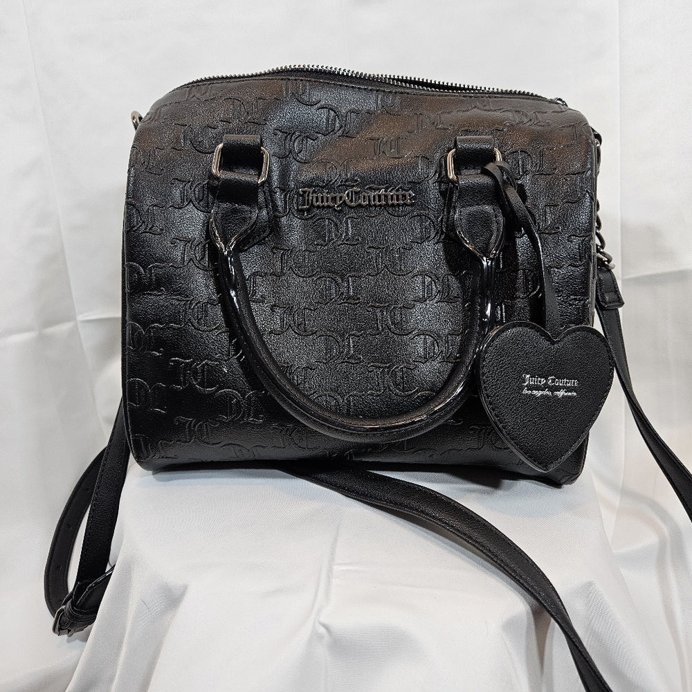 Juicy Couture Black Embossed Satchel